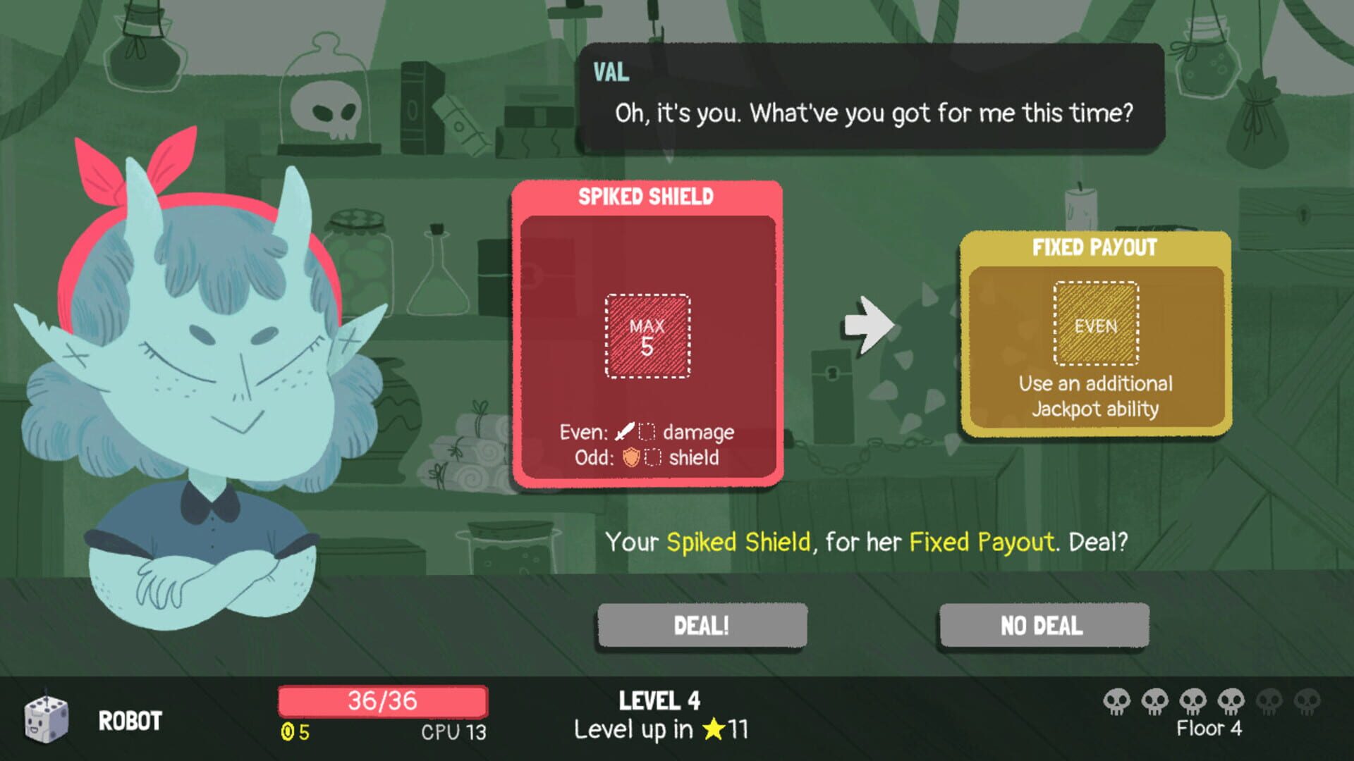 Dicey Dungeons screenshot