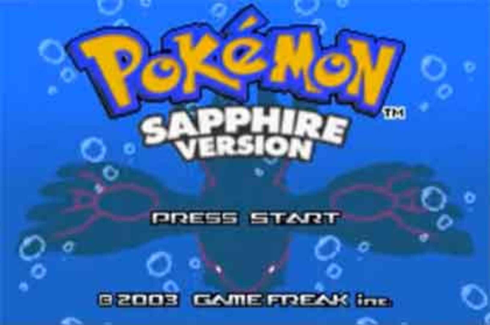Pokémon Sapphire Version screenshot